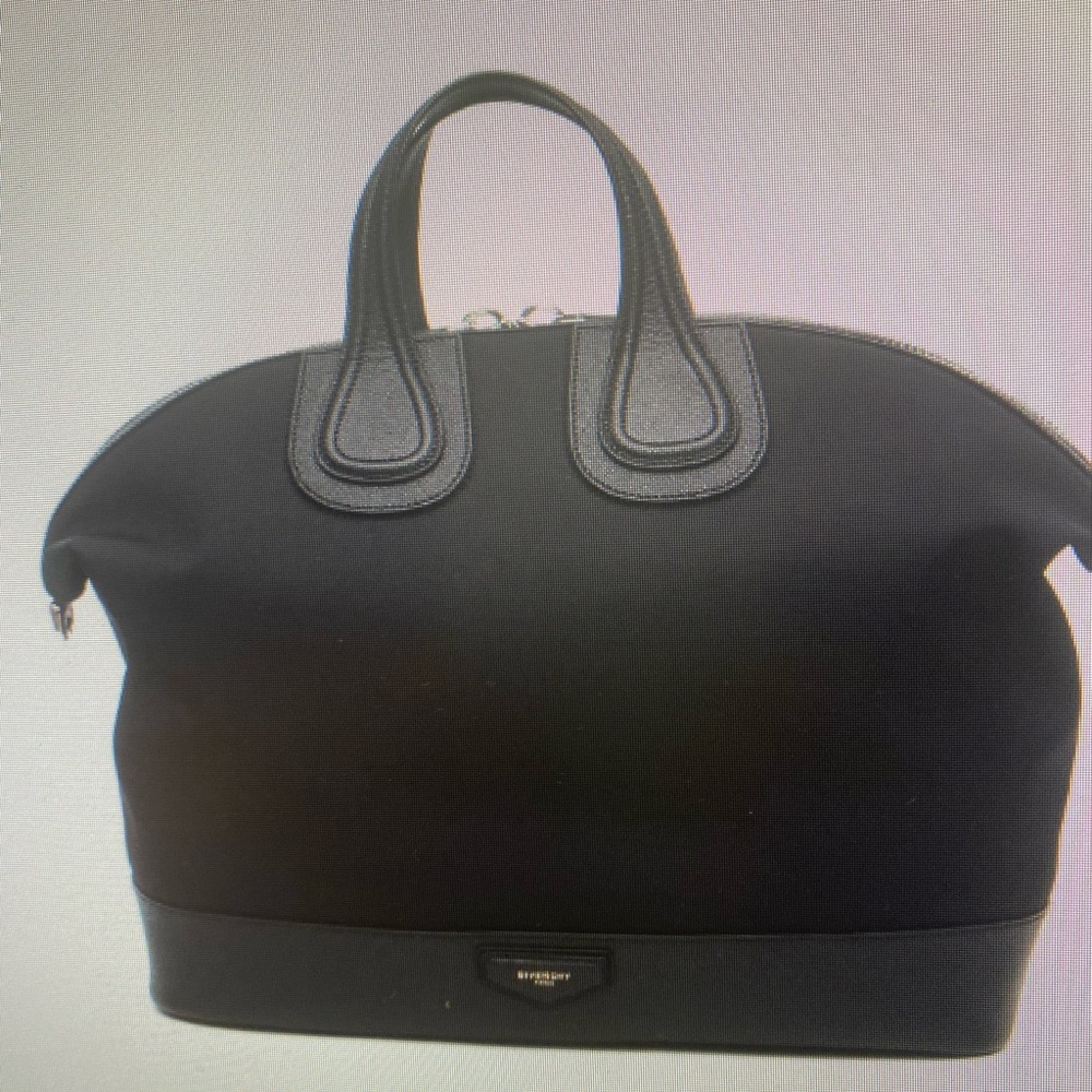Givenchy Nightingale top handles satchel in Black w/mixed fabric 23”x13”x7” NWT